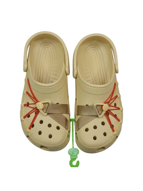 Crocs Classic Lockdown Clog Mens Size 9 Womens 11 Beige With Red Details main image 7